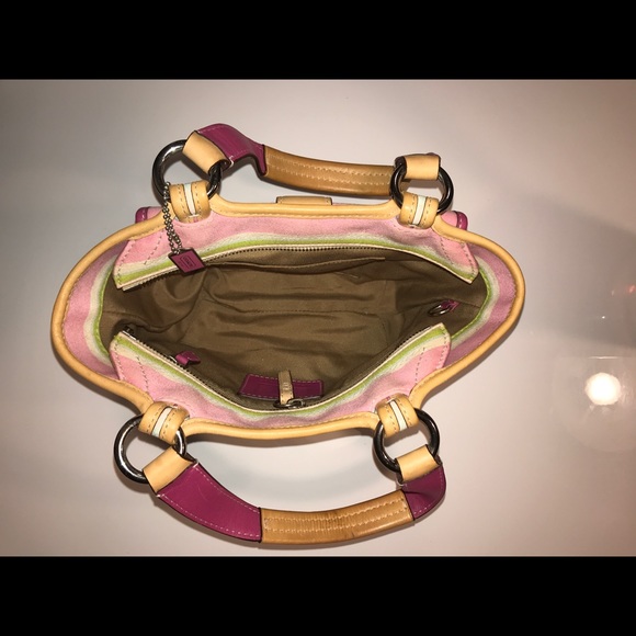 COACH Colorful Striped Shoulder Bag - Picture 5 of 6